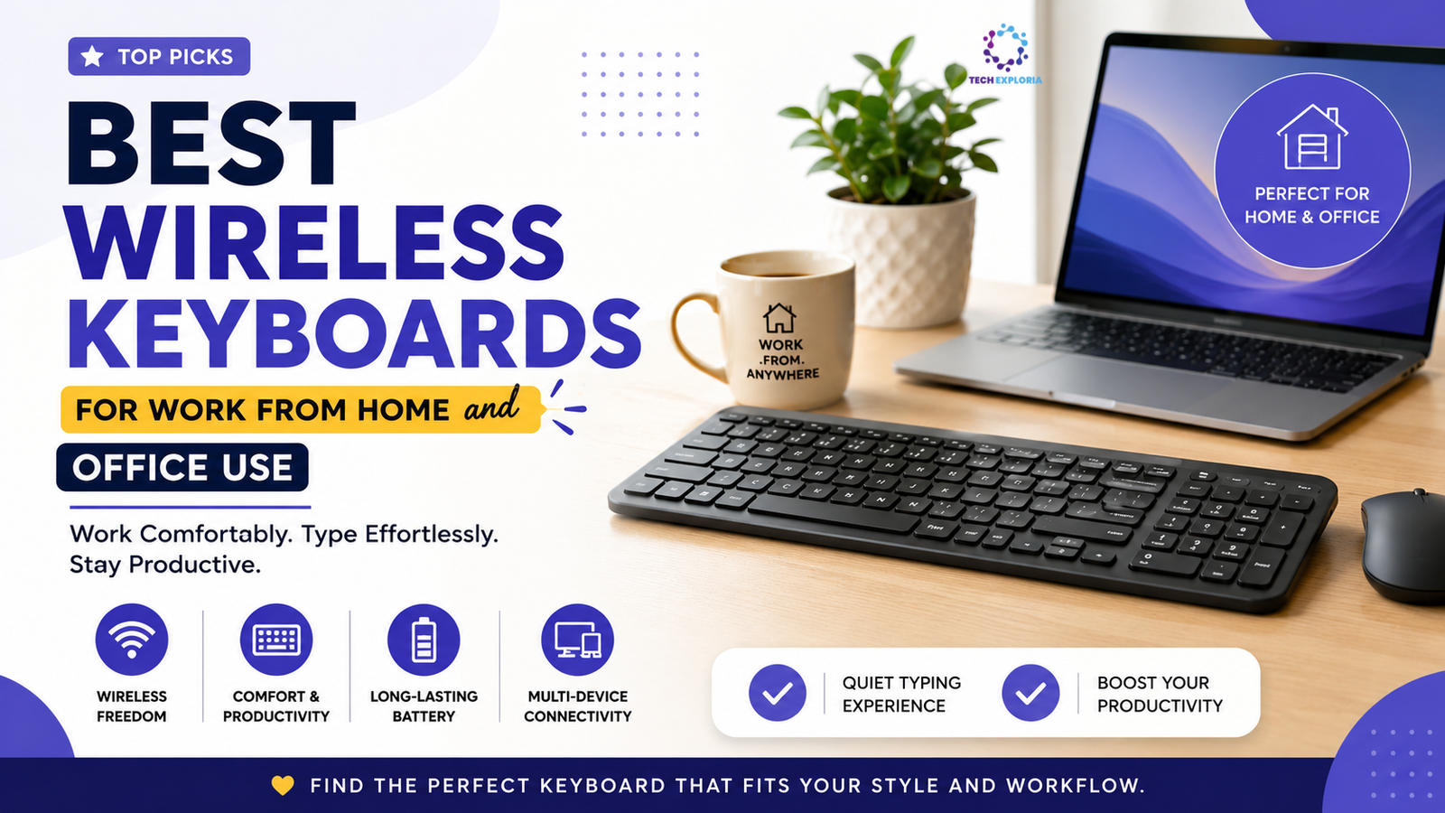 Best Wireless Keyboards for Work From Home and Office Use